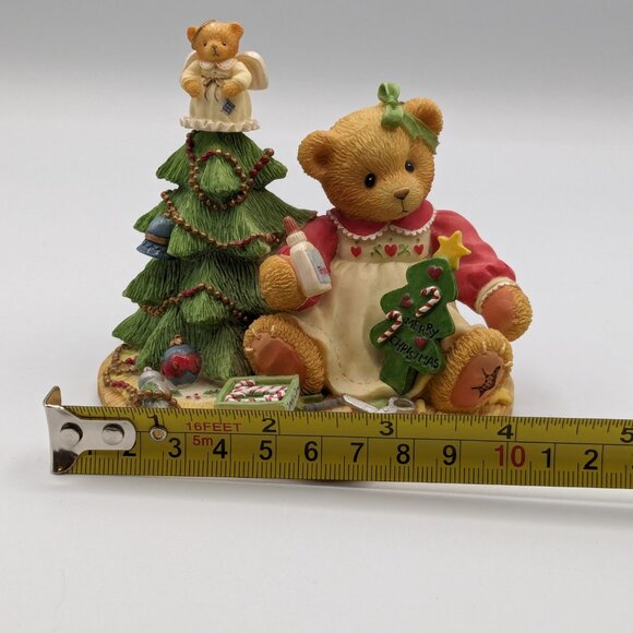 Cherished Teddies Lynn (310735) Girl with Christmas Tree/Bear Figurine 1998 - Picture 11 of 11
